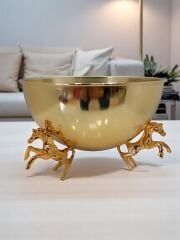 At Detaylı Gold Vazo