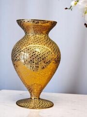 Gold Desenli Dekoratif Vazo