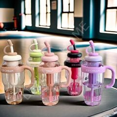 Renkli Pipetli Bardak