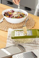 Multiprep Mandolin Rende Seti – 3 Başlık Ve Hazneli Kapaklı Tasarım