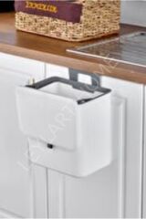 15 Lt Mutfak Tezgah Üstü Ve Dolap Askılı Çöp Kovası
