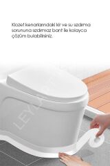 3.2M Banyo Küvet Mutfak Lavabo Su Sızdırmaz Bant Su Geçirmez Kenar Bandı Sızdırmazlık Tamir Beyaz