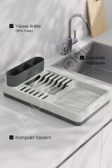 Çok Bölmeli Tezgah Üstü Bulaşıklık | Bulaşık Kurutmalık |