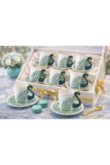 ZUCCI 6 KİŞİLİK FİNCAN TAKIMı YEŞİL