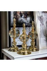 Kristal decor 3 lü GOLD-ŞEFFAF