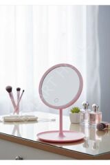 LED Işıklı Dokunmatik Masa Üstü Makyaj Aynası – 3 Mod Aydınlatma