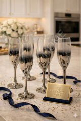 TİTANYUM GOLD MİSKET KADEH 6LI, KADEH BARDAK,